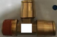 3/8''Od*3/8''Od*1/4 Nptf Pushto Male Run Tee