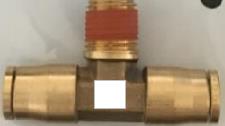 1/2"Od*1/2"Nptf*1/2"Od Push To Swivel Male Run Tee