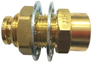 3/8"Od*3/8"Nptf Female Push To Bulkhead Union