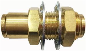 1/2"Od*1/2"Od Push To Bulkhead Union