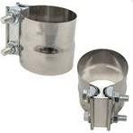 4" - 102Mm Exhaust Pipe Clamp Reducing Band 304Ss Screw Nuts Are Zinc Plated Steel