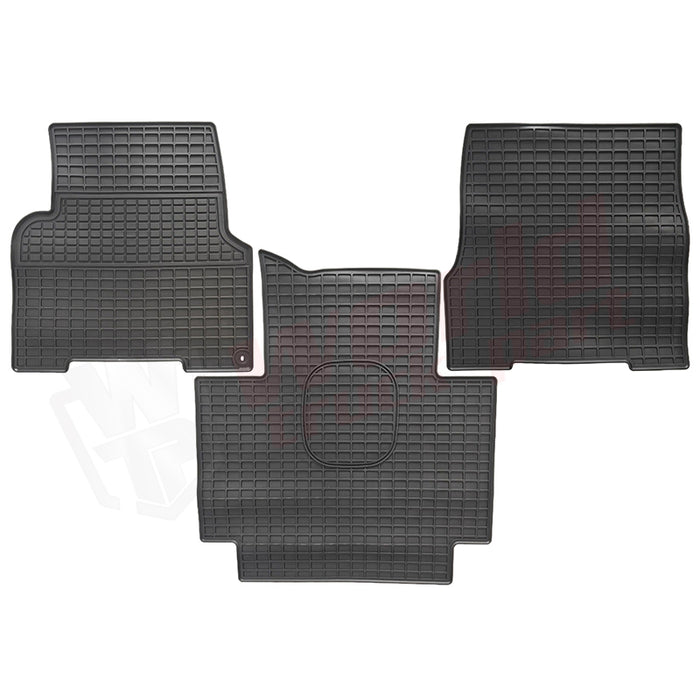 3 Pieces Floor Mat TPE Rubber Black Volvo VNL&VT 2004-2018