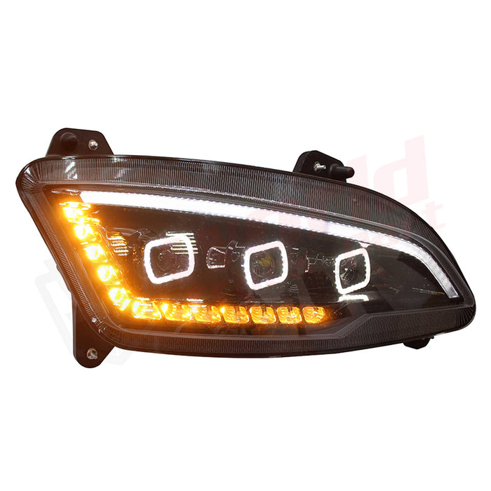 RH Headlight Led Chrome Peterbilt 597 2021
