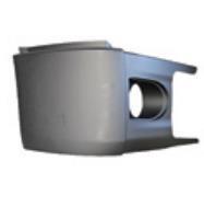 RH Bumper Corner Paint With Fog Lamp Hole Volvo VNR 2018+