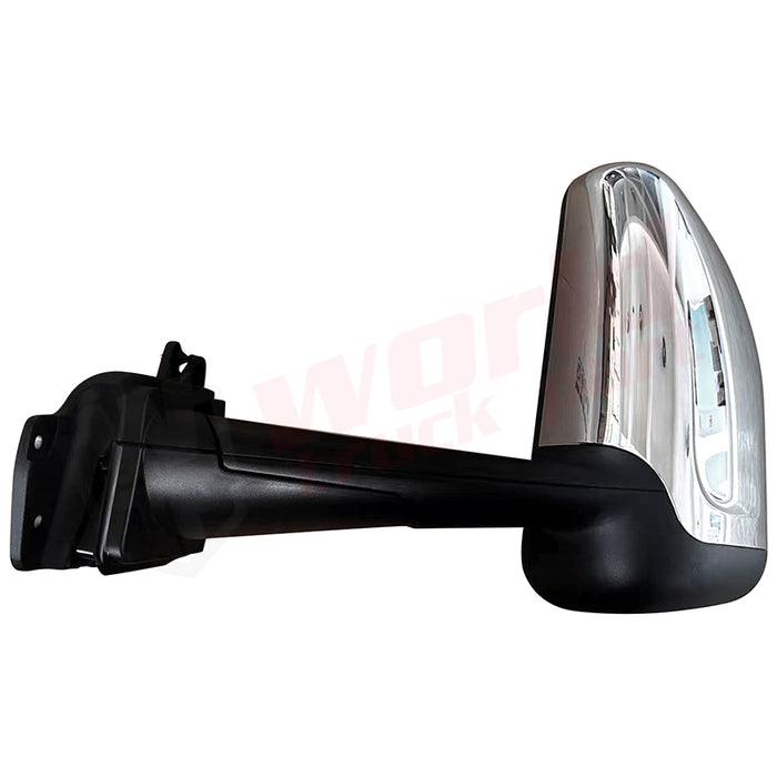 Espejo retrovisor izquierdo cromado con calefacción y sistema eléctrico Peterbilt 579 2023-