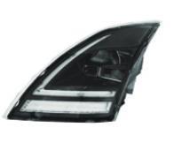 LH Headlight Black Reflective Led With Drl With Led Control Module Volvo VNL 2018+