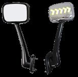 LH Hood Mirror Assembly Chrome Led 5 Arrows Freightliner Cascadia 2008-2017