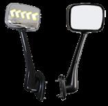 RH Hood Mirror Assembly Chrome Led 5 Arrows Freightliner Cascadia 2008-2017