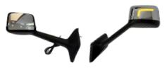 LH Hood Mirror Assembly Chrome Black Arm No Heater ABD Led Flow 12V-24V International LT 2017-