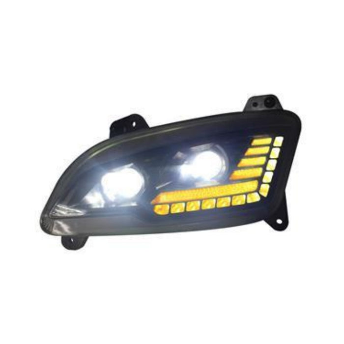Lh Headlight Led Black Peterbilt 597 2021 F01659-L