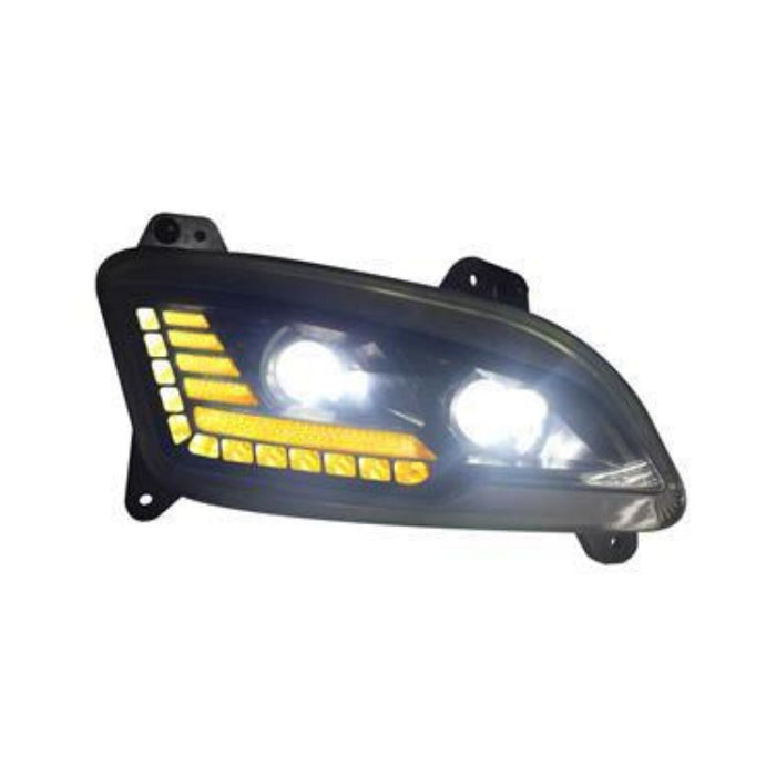 Rh Headlight Led Black Peterbilt 597 2021 F01659-R