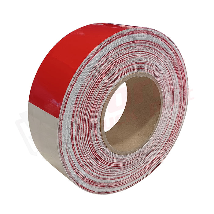 Rollo de 2" x 150', 5 años, 7" x 11", plateado/rojo