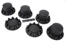 4 Sets Ofrear Wheel Cover 2 Sets Of Front Wheel Cover 1 Spanner Black Material