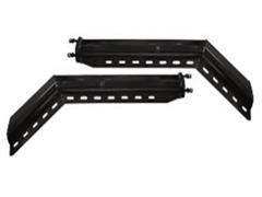 Hanger Pair With Spring Loaded Steel Black 2 1/2" Bolt Spacing 30" Round Tube Style 45° Universal