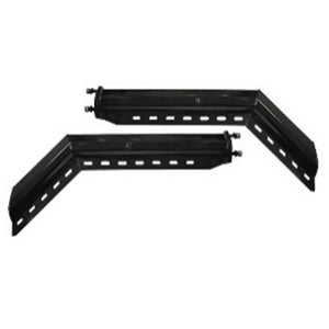 Hanger Pair With Spring Loaded Steel Black