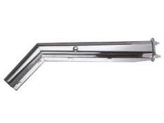 Hanger Pair With Spring Loaded Steel Chrome 2 1/2" Bolt Spacing 30" Round Tube Style 45° Universal