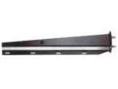 Hanger Pair With Spring Loaded Steel Black 1 1/8'' Bolt Spacing 30" Taper Style Straight Universal