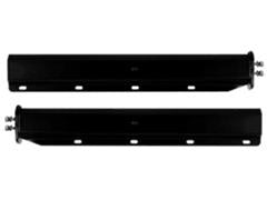 Hanger Pair With Spring Loaded Steel Black 1 1/8" Bolt Spacing 30" Straight Universal