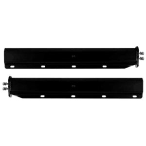 Hanger Pair With Spring Loaded Steel Black Straight Universal