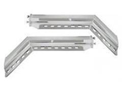 Hanger Pair With Spring Loaded Steel Chrome 2'' Bolt Spacing 30" 45° Universal