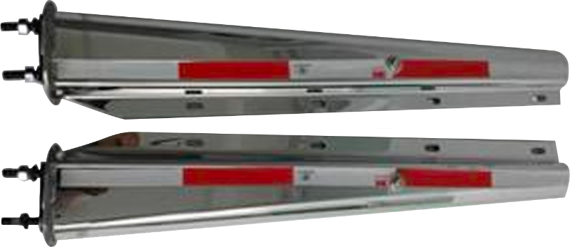 Hanger Pair With Spring Loaded With Reflector Ss430 2 1/2" Bolt Spacing 30" Straight Universal