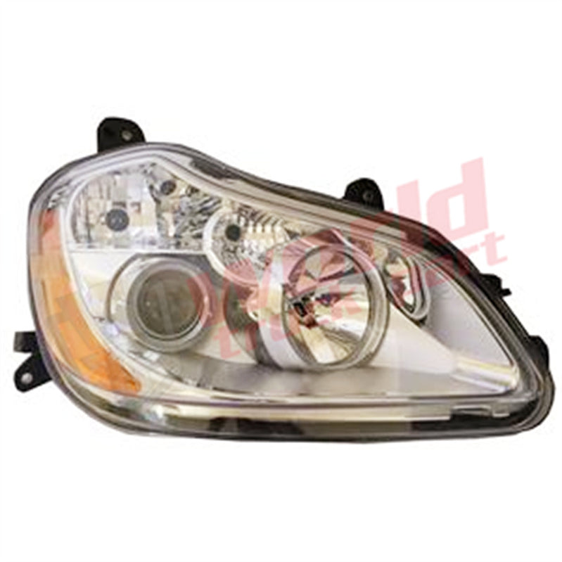 RH Headlight,Projector & Halogen with turn light, Chrome, 2013-2021, Kenworth T680