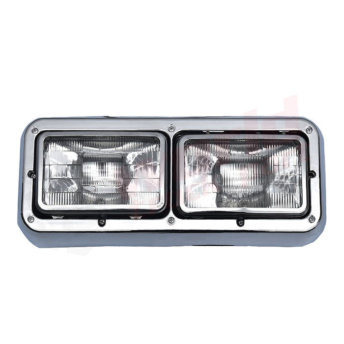 RH Headlight Halogen Chrome KW Perterbilt Freightliner 1984-1997