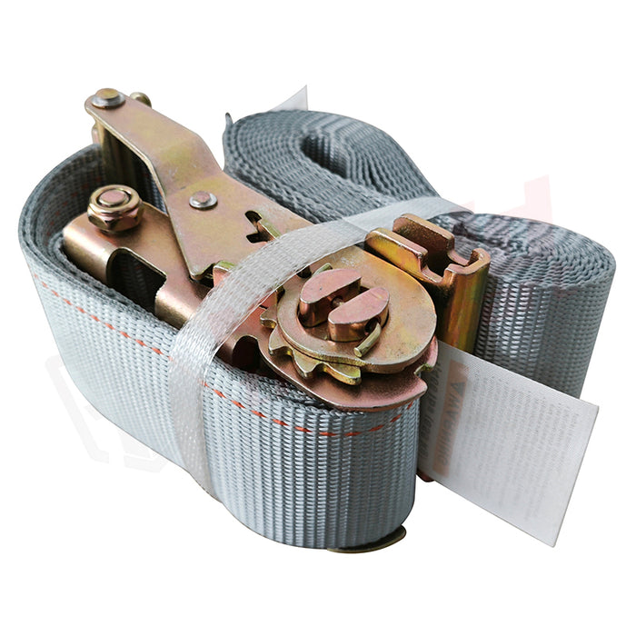 2In*16Ft E-Track Strap With Ratchet 4400 Ib Breaking Strength Color In Grey