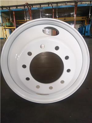 Steel Wheel 24.5X8.25 Hub Piloted(Unimount)2 Holes