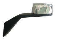 LH Hood Mirror Chrome With Heating W/O Electrical Volvo VNL 2004-2016