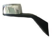 RH Hood Mirror Chrome With Heating W/O Electrical Volvo VNL 2004-2016