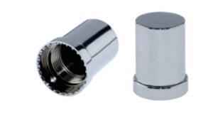 Heavy Duty Truck Chrome Abs Nut Cover 48Mm M27X2 Screw On