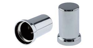Heavy Duty Truck Chrome Abs Nut Cover 85Mm 33Mm Screw On
