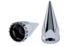 Tapa de tuerca ABS cromada para camión de servicio pesado, 120 mm, 33 mm, atornillable