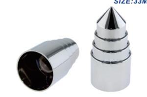 Heavy Duty Truck Chrome Abs Nut Cover 114Mm 33Mm Screw On