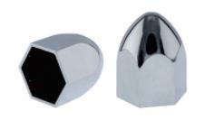 Heavy Duty Truck Chrome Abs Nut Cover 41Mm 25Mm Push On