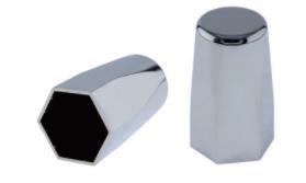 Heavy Duty Truck Chrome Abs Nut Cover 80Mm 38Mm Push On