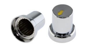 Heavy Duty Truck Chrome Abs Nut Cover 60Mm 33Mm Push On