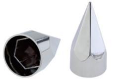Tapa de tuerca ABS cromada para camión de servicio pesado, 105 mm, 33 mm, a presión