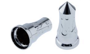Heavy Duty Truck Chrome Abs Nut Cover 105Mm 38Mm Push On