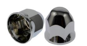 Heavy Duty Truck Chrome Abs Nut Cover 54Mm 33Mm Push On