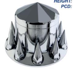 Rear Wheel Cover With 10Pcs Nut Cover High Chrome Quality