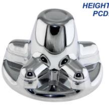Chrome Abs Plastic Trailer Axle Cover 160Mm Axle Cover 98Mm 110Mm