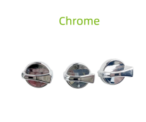 Heater AC Mode Climate Control Knob-3x Chrome Peterbilt 1987-2011