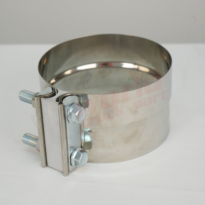 5" - 127Mm  Exhaust Pipe Clamp Reducing Band 304Ss Screw Nuts Are Zinc Plated Steel