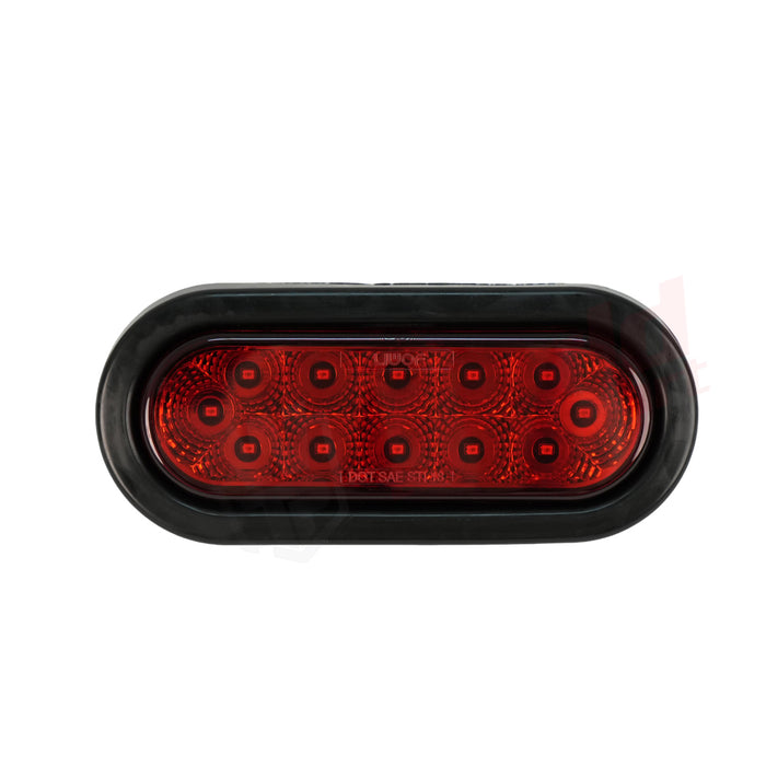 6"Oval LED Light Plus Rubber Grommet,Pl3 Connection,12V, 12LEDs