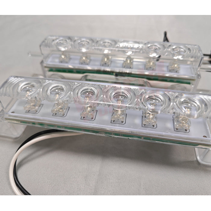 Volvo VNL Top Lamp Sunvisor Marker With Cable Socket (White)