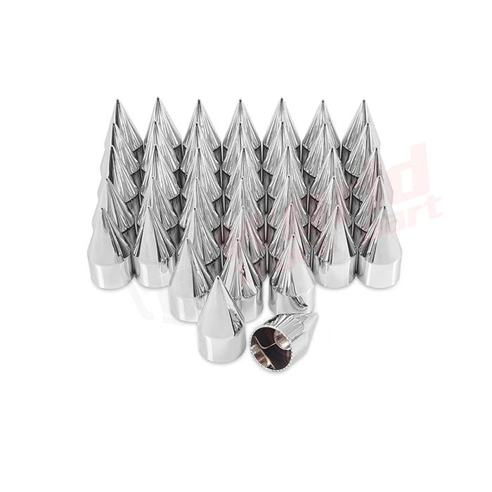 Heavy Duty Truck Chrome Abs Nut Cover 106Mm 33Mm Screw On