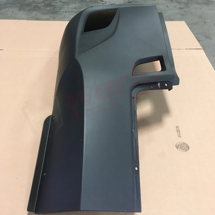 LH Corner Bumper Outer with Holes Black Freightliner New Cascadia 2018+
