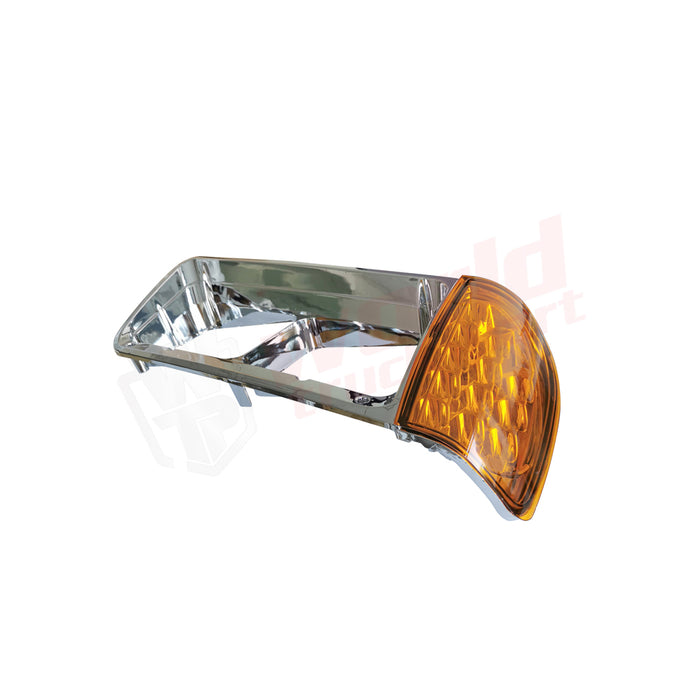 RH Headlight Bezel With Holagen Corner Lamp Freightliner FLD 1990-2001